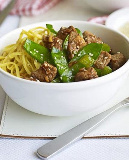 Stir-fried pork with ginger & honey