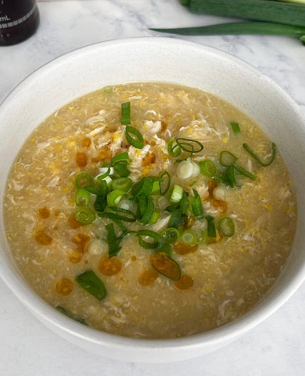 Chinese fakeaway chicken & corn soup