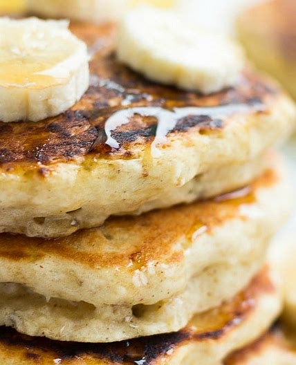 Fluffy Vegan Banana Pancakes