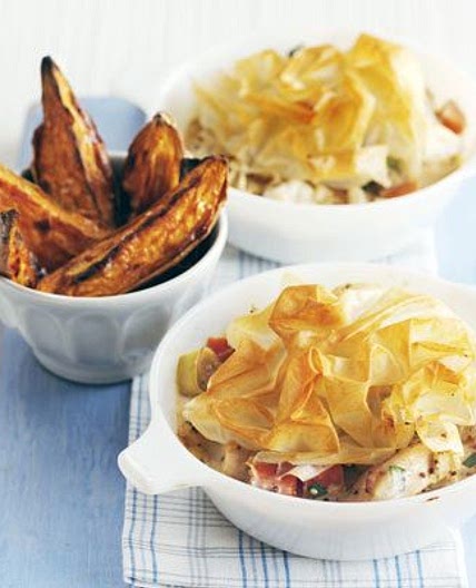 Chicken & leek pies