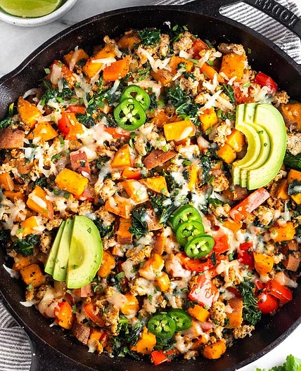 Ground Turkey Sweet Potato Skillet