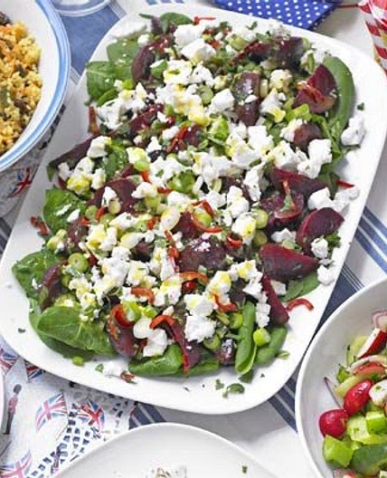 Feta & beetroot salad