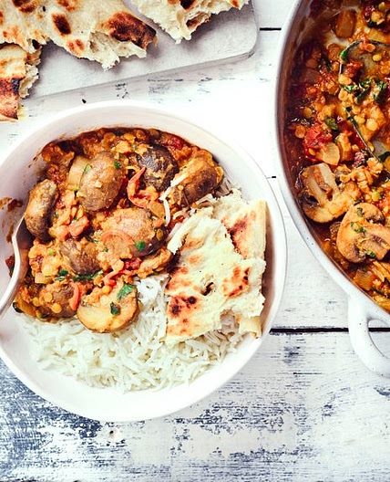 Mushroom dhansak