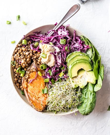 Avocado Sweet Potato Buddha Bowls