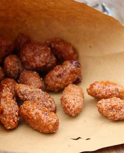 Cacahuetes con miel y sal