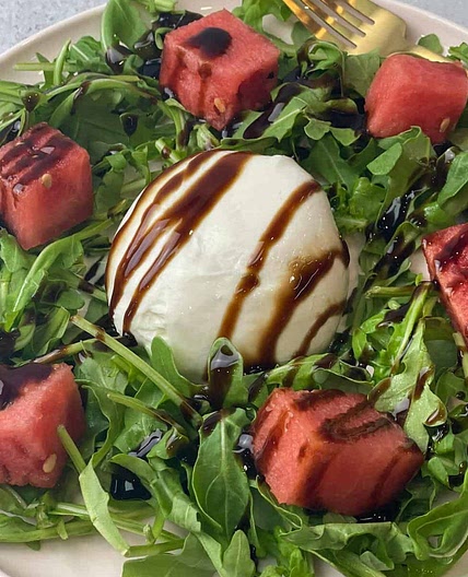 Worthy Watermelon Burrata Salad