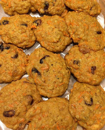 Oatmeal Carrot Craisin Cookies