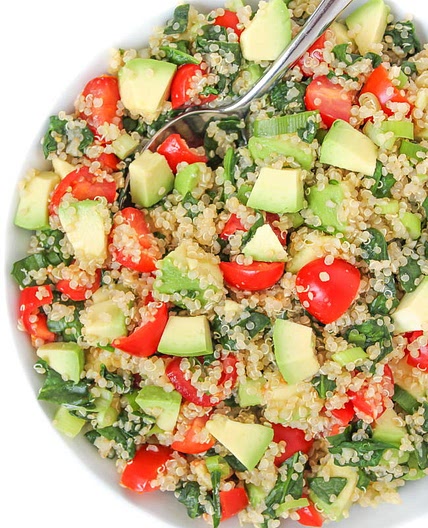 Quinoa Avocado Spinach Power Salad