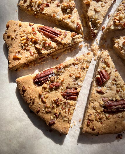 Salted Pecan Butter Shortbread