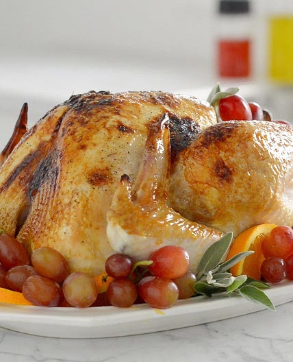 Holiday Roasted Turkey With Orange Sage Butter