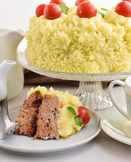 April Fool’s Day Meatloaf “Cake”