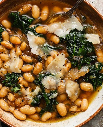 Brothy Beans and Greens