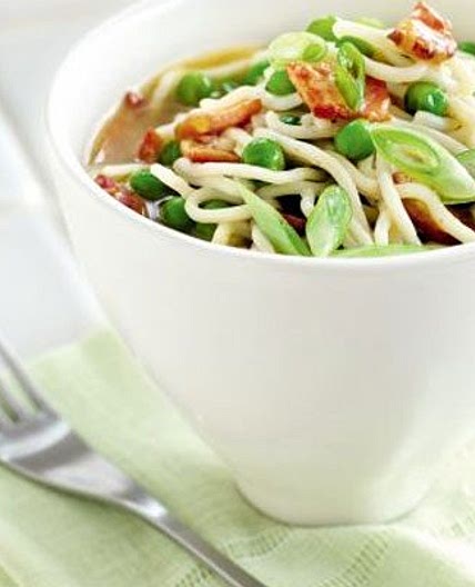 Smoky bacon pot noodle for one