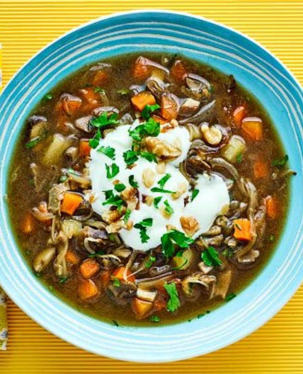 Mushroom & potato soup