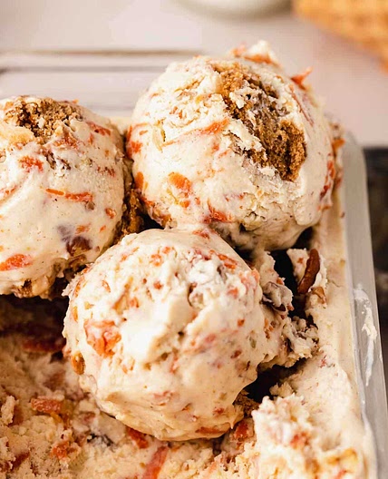 Carrot cake ice cream