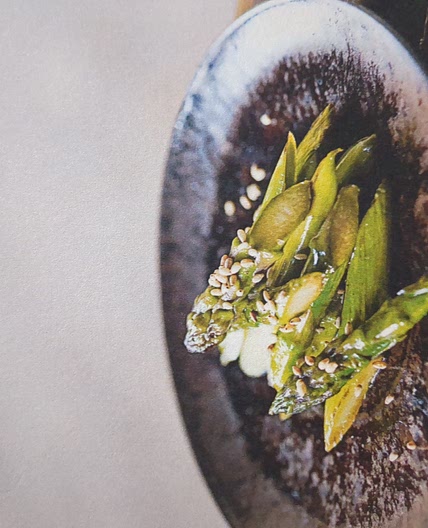 PAN-FRIED ASPARAGUS WITH SOY AND

SESAME