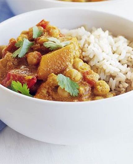 Indian butternut squash curry