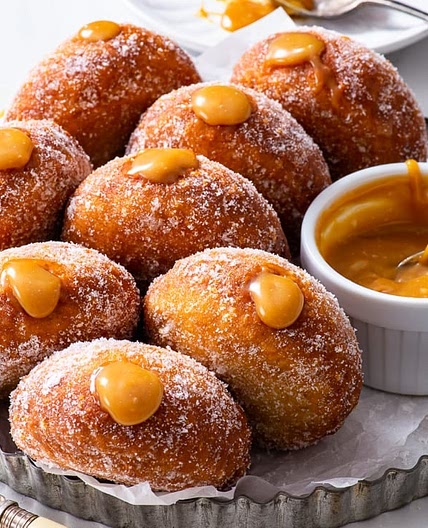 Gluten Free & Vegan Caramel Doughnuts
