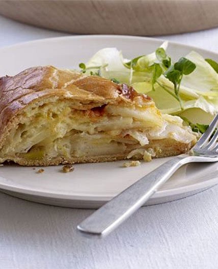 Cheese, onion & potato pie