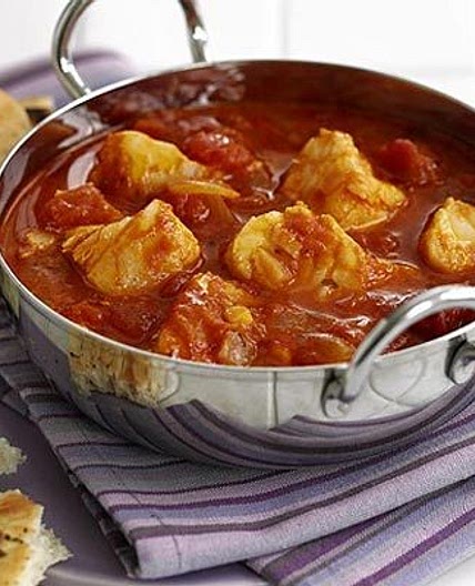 Super-quick fish curry