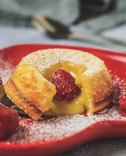 White Chocolate Lava Cakes