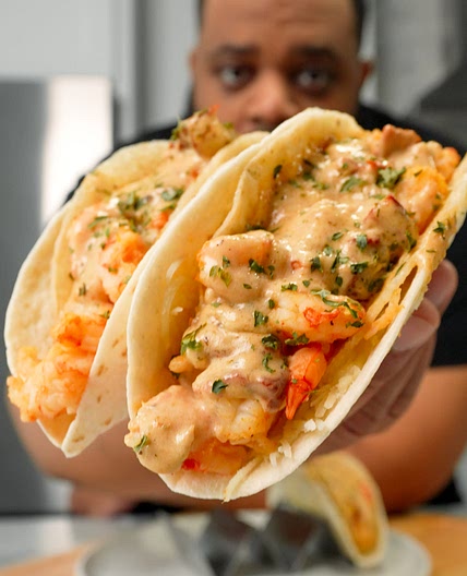 Air Fryer Marry Me Shrimp Tacos