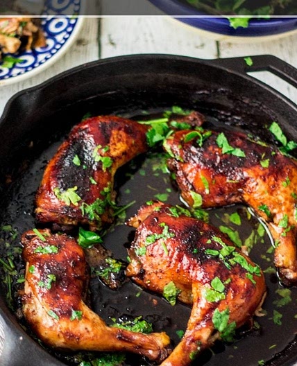 Beer & Honey Roasted Chicken Thighs