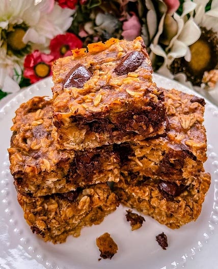 Peanut Butter Banana Bars🍌🥜
