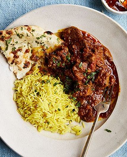 Leftover lamb curry