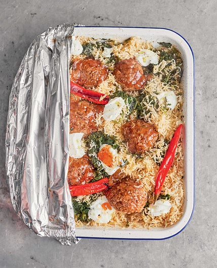 Jamie Oliver’s Giant Madras Spiced Meatballs