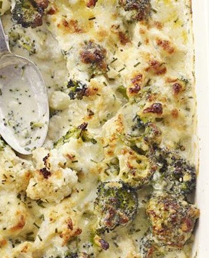Broccoli & cauliflower cheese