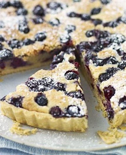 Blueberry & almond tart
