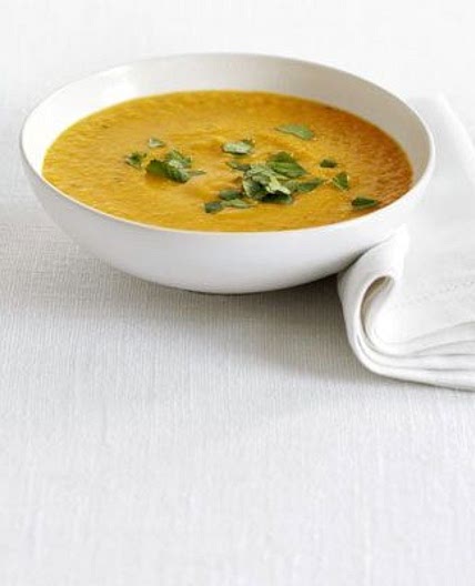 Sweet potato & lentil soup