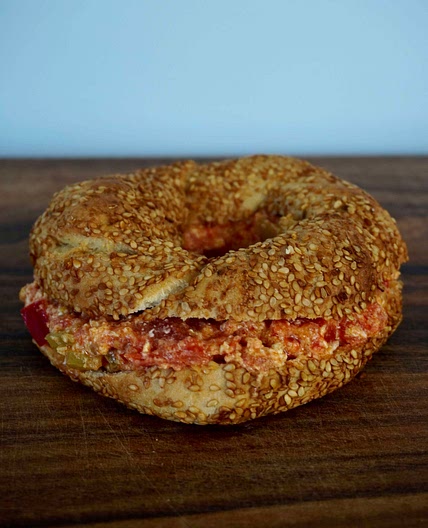Menemen simit sandwich
