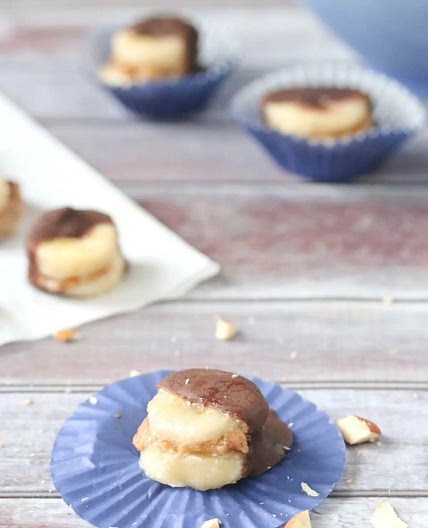 Frozen Chocolate Covered Bananas (no dairy!)
