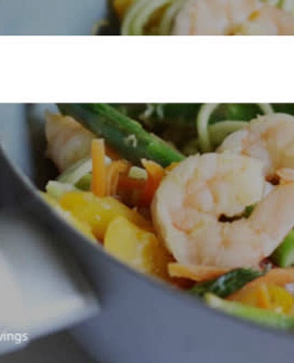 Prawn zoodles
