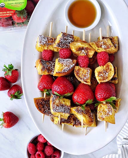 Mixed Berry French Toast Kebabs