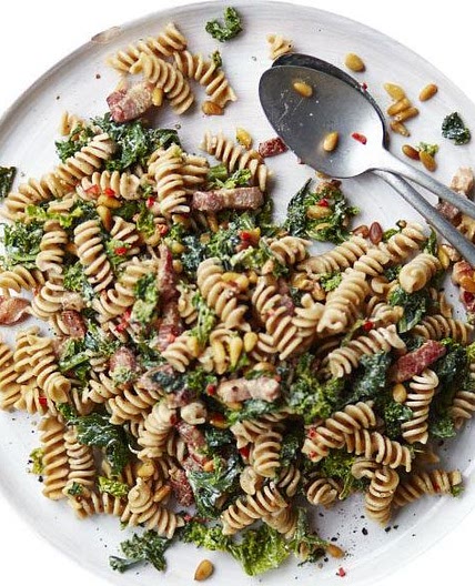 Kale & smoky bacon pasta