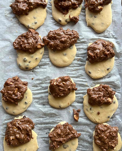 Coffee Chip Almond Fudge FroYo Bites