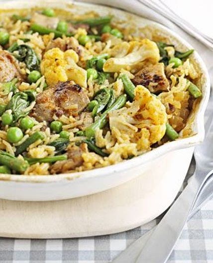 One-pot chicken pilaf