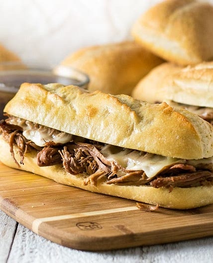 Easy Crock Pot French Dip Sandwiches