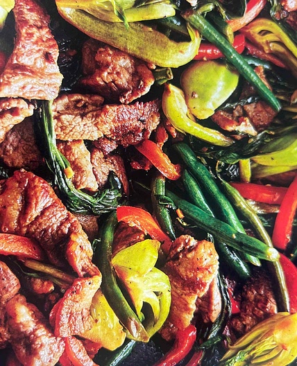 Crispy Pork Stir-Fry with Baby Bok Choy