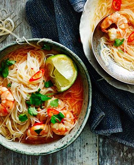 Prawn laksa curry bowl