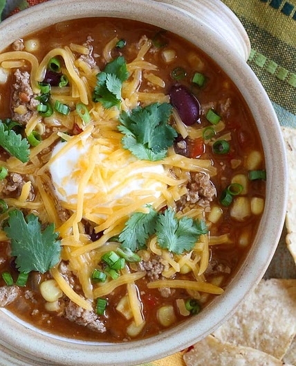 Turkey Chili Taco Soup