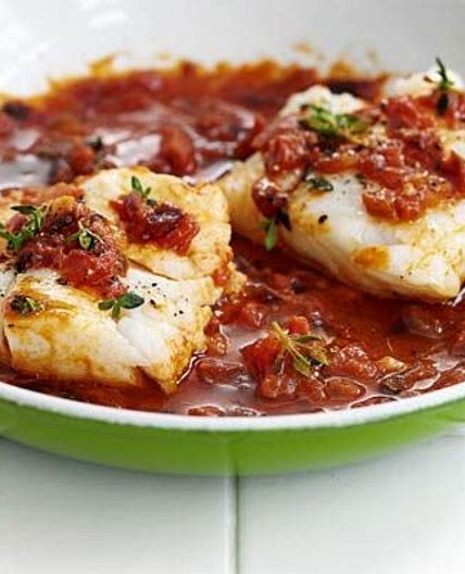Tomato & thyme cod