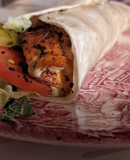Grilled Chicken,- Halomi Wraps