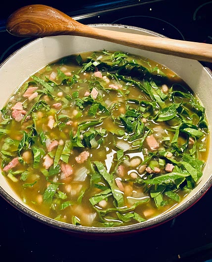 Ham and Bean Soup With Collard Greens