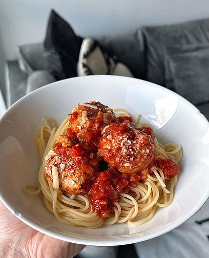 Turkey Meatballs with Spaghetti