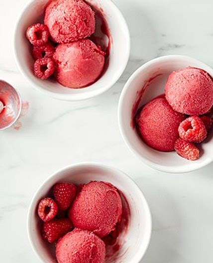 Raspberry sorbet