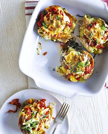 Pizza baked potato